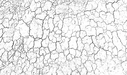 old cracked paint effect, Abstract textured background of old dry cracked earth and paint on a rough wall surface