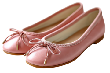 Pink ballet flats with delicate ribbon ties perfect for stylish comfort women s footwear fashion