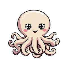 Fototapeta premium Delightful Baby Octopus sticker