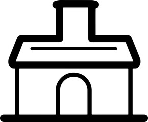 school building icon vector