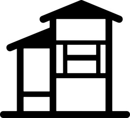 school building icon vector
