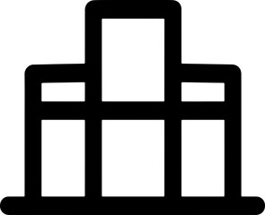 school building icon vector 