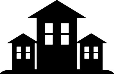 school building icon vector 