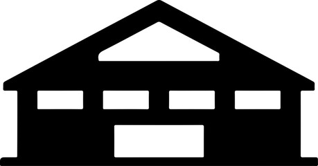 school building icon vector 