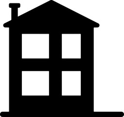 school building icon vector 