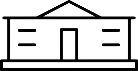school building icon vector 