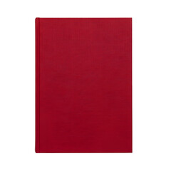 Elegant red hardback notebook with textured cover, perfect for journaling, planning, or professional note-taking, ready for your creative ideas