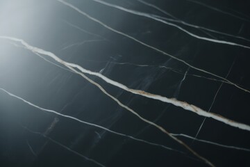 Fototapeta premium Black marble with white and gold veins image