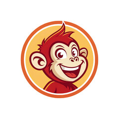 Stylish Monkey Head Logo &ndash; Vector & PNG Format.