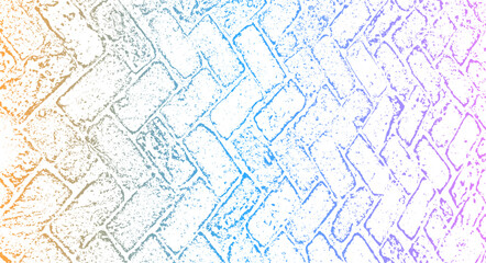 Gradient Herringbone Brick Texture,  Abstract Herringbone brickwork texture with a linear hand-drawn style pattern design for house construction project,