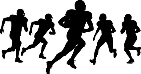 Fototapeta premium american football, man player bundle