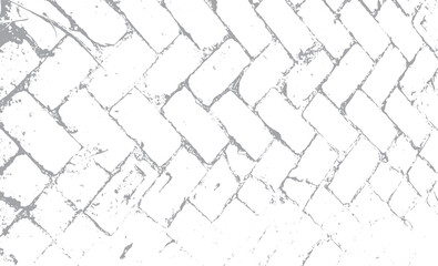 Herringbone Brickwork Detailed Closeup of a Textured Pavement, A sidewalk seamless grunge texture for industrial design projects and vintage backdrops, Bricks wall grunge texture background vector
