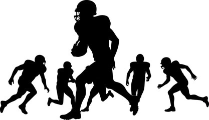 Fototapeta premium american football, man player bundle