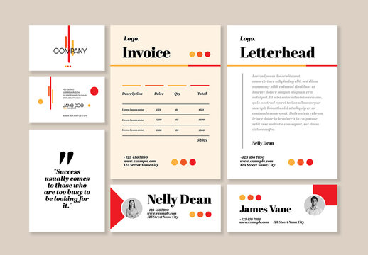 Minimalist Stationery Mockup