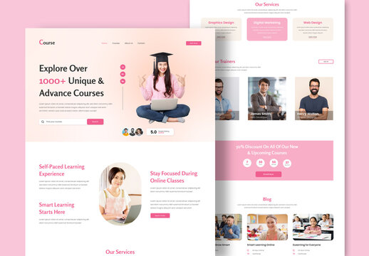 Online Course Landing Page Design