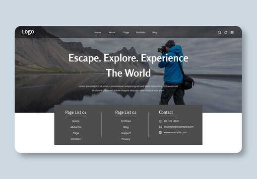 Desktop View Design Layout