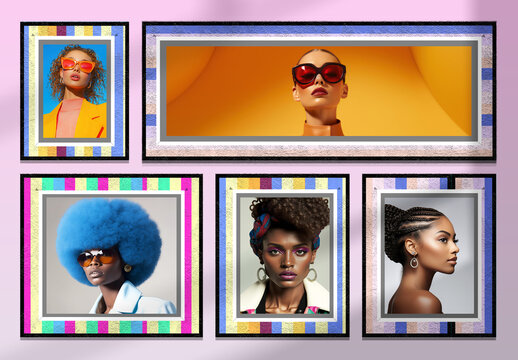 Customizable Photo Frame Mockup for Interior Decor