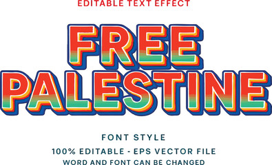 Free Palestine Bold Typography with Protest Message for Awareness Campaigns and Social Justice Movements