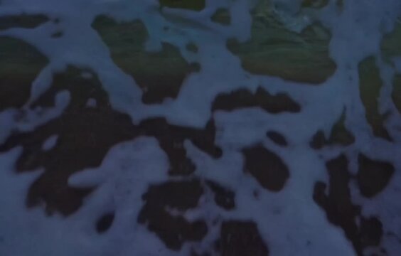 Slow-Motion Waves Crashing on the Shore