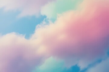 Pastel sky with soft clouds pink blue