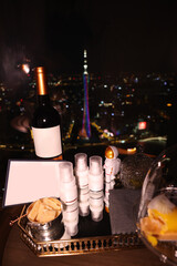 still life with bread and wine