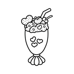 Cozy Love Coloring Page, Cute and Cozy, Bold and Easy, Fun Romantic, Hygge-Inspired Designs, Valentine's Day, Romance Illustrations, Self-love, Victor Illustration, Easy Coloring, hand-drawn,