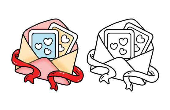 Cozy Love Coloring Page, Cute and Cozy, Bold and Easy, Fun Romantic, Hygge-Inspired Designs, Valentine's Day, Romance Illustrations, Self-love, Victor Illustration, Easy Coloring, hand-drawn,