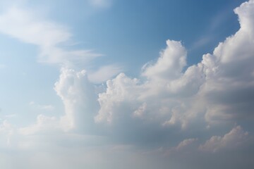 Fototapeta premium White clouds against blue sky fluffy
