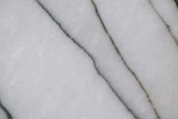 Obraz premium White marble with dark veins stone texture