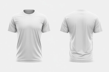 White short sleeve t shirts front and back white t shirt