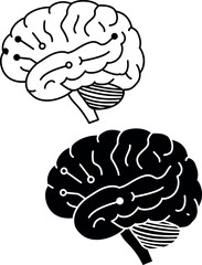 Digital brain circuitry ai technology innovation