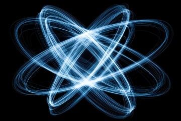 Abstract light painting design