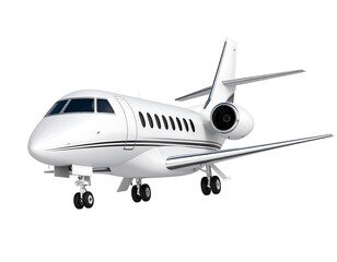 Fototapeta premium White jet plane isolated on white