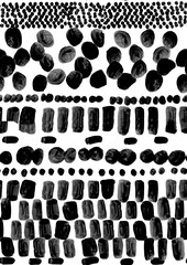 stock photo geometry watercolor seamless pattern, black and white texture design 
