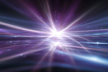 A powerful burst of luminous energy evoking awe and limitless hope.