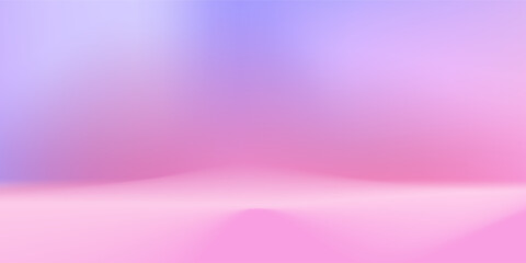 Abstract pink color gradient studio background for product presentation. Empty room with shadows of window. 3d purple room with copy space. Blurred backdrop