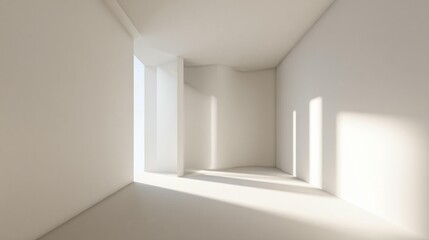 Empty room with natural light