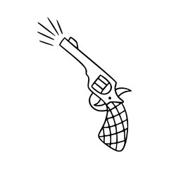 vintage firearm drawing