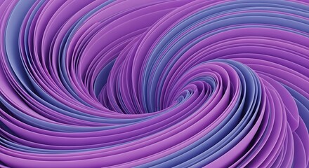 Fototapeta premium Abstract design of swirling ribbons in shades of purple and blue.