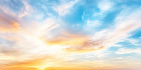 Fototapeta premium Background of colorful sky concept: Dramatic sunset with twilight color sky and clouds 
