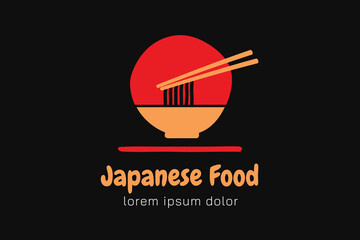 Japanese Food Logo Template
