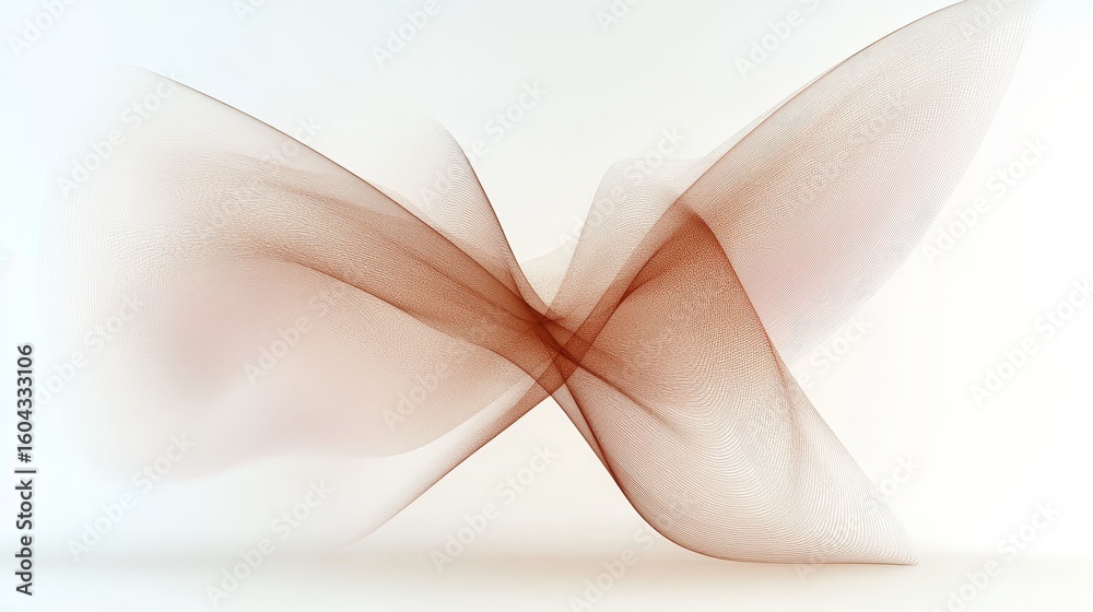 Canvas Prints ethereal abstract artwork featuring delicate swirling lines on a serene white canvas background