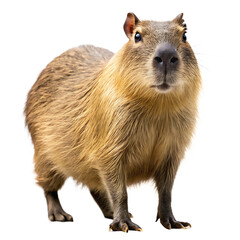 Fototapeta premium Capybara Isolated on White Background