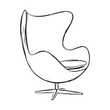 Modern egg chair design for stylish interiors and decor projects