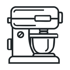 Obraz premium Stand mixer for baking bread and desserts in a modern kitchen