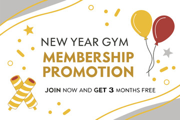 Celebrate the new year with a gym membership promotion offering three months free to all new members