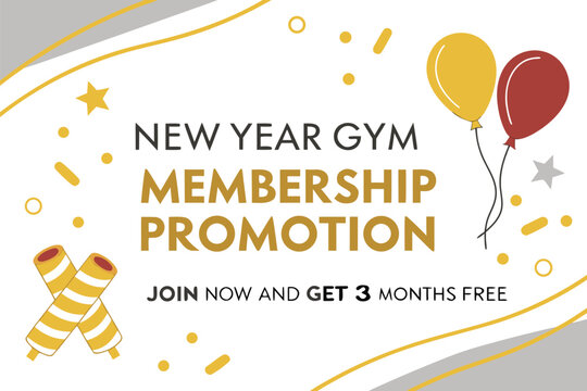 Celebrate the new year with a gym membership promotion offering three months free to all new members