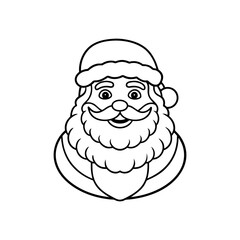 santa waving hand vector art