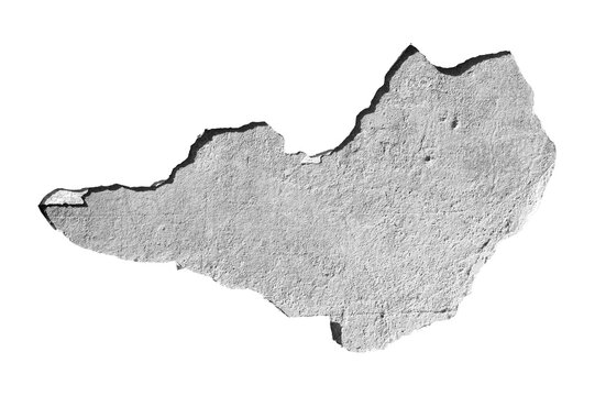 Hole concrete wall isolated transparent background PNG macro