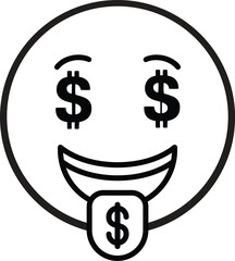 Dollar Icon Cash Coins Money Management Financial Growth Concept Design Vector Illustration